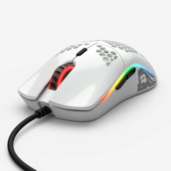 Glorious Model O- (MINUS)  Small Size  Matte White Black Gaming Mouse  Original Mice 5