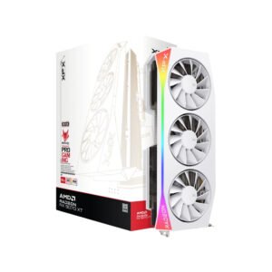 XFX Mercury AMD Radeon™ RX 9070XT OC White Gaming Edition with RGB 16GB GDDR6 Graphic Card