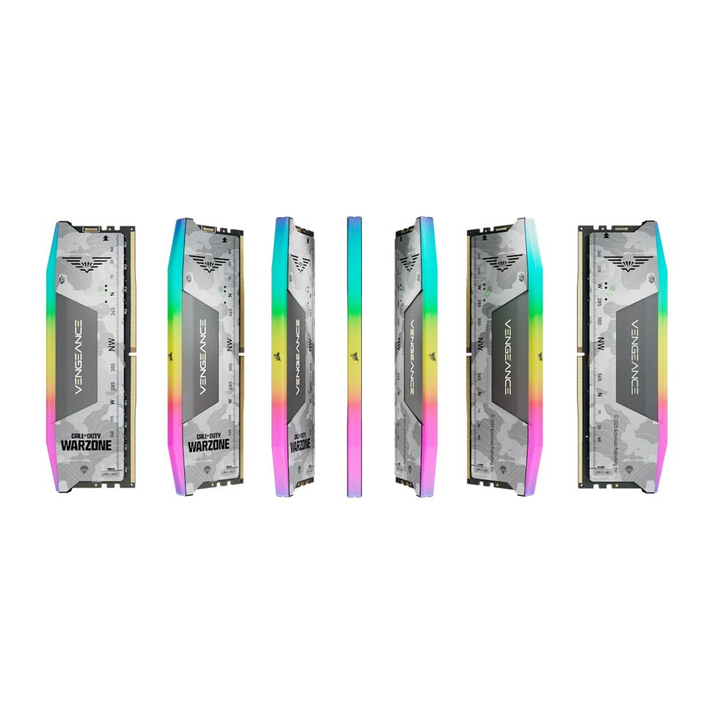 Corsair Vengeance RGB DDR5 2x16GB 6000Mhz CL30 Call Of Duty®: Warzone Edition Desktop Memory - Light Grey - Image 5